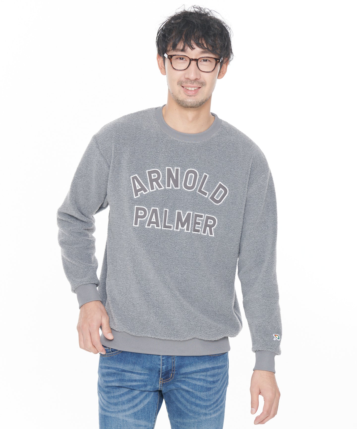 Arnold Palmer 【残り2点】ボアフリースシェアロゴプルオーバー